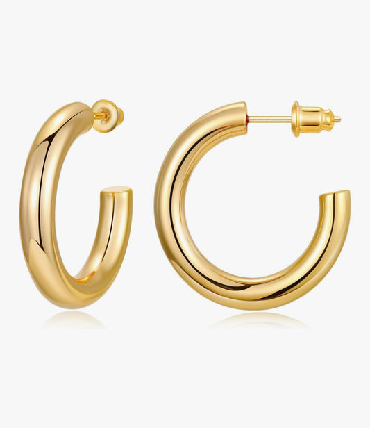 the classic gold hoop